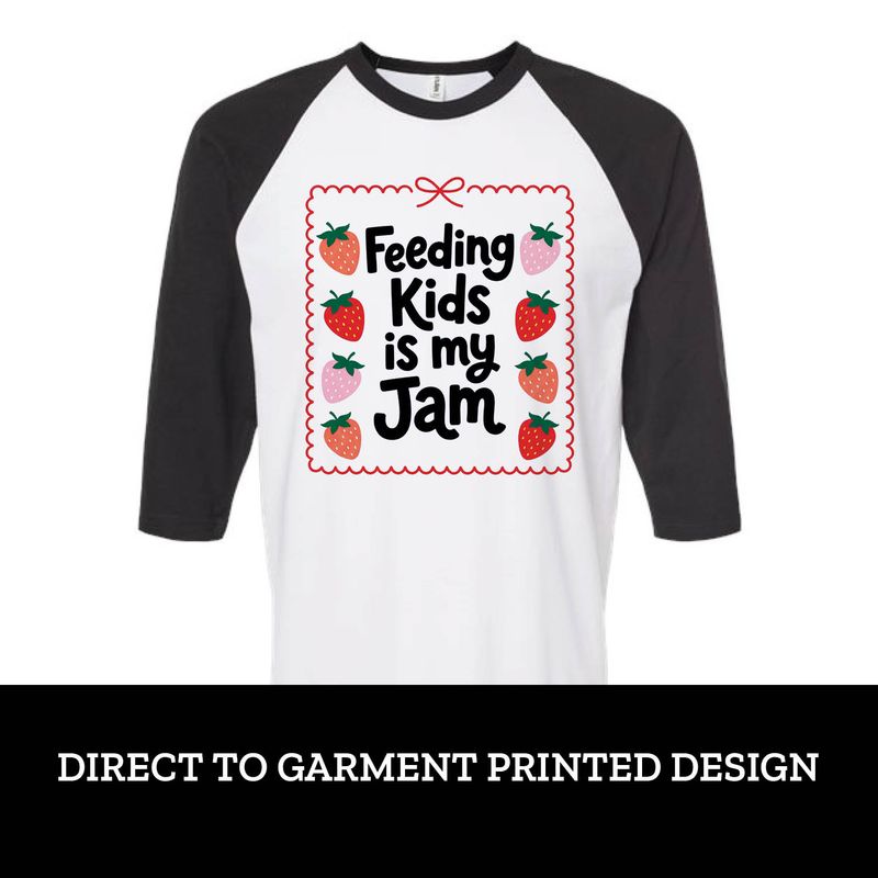 Feeding Kids is My Jam Raglan Feeding Kids is My Jam Raglan