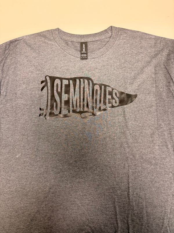 (XL) Seminoles - Short Sleeve Heather Charcoal