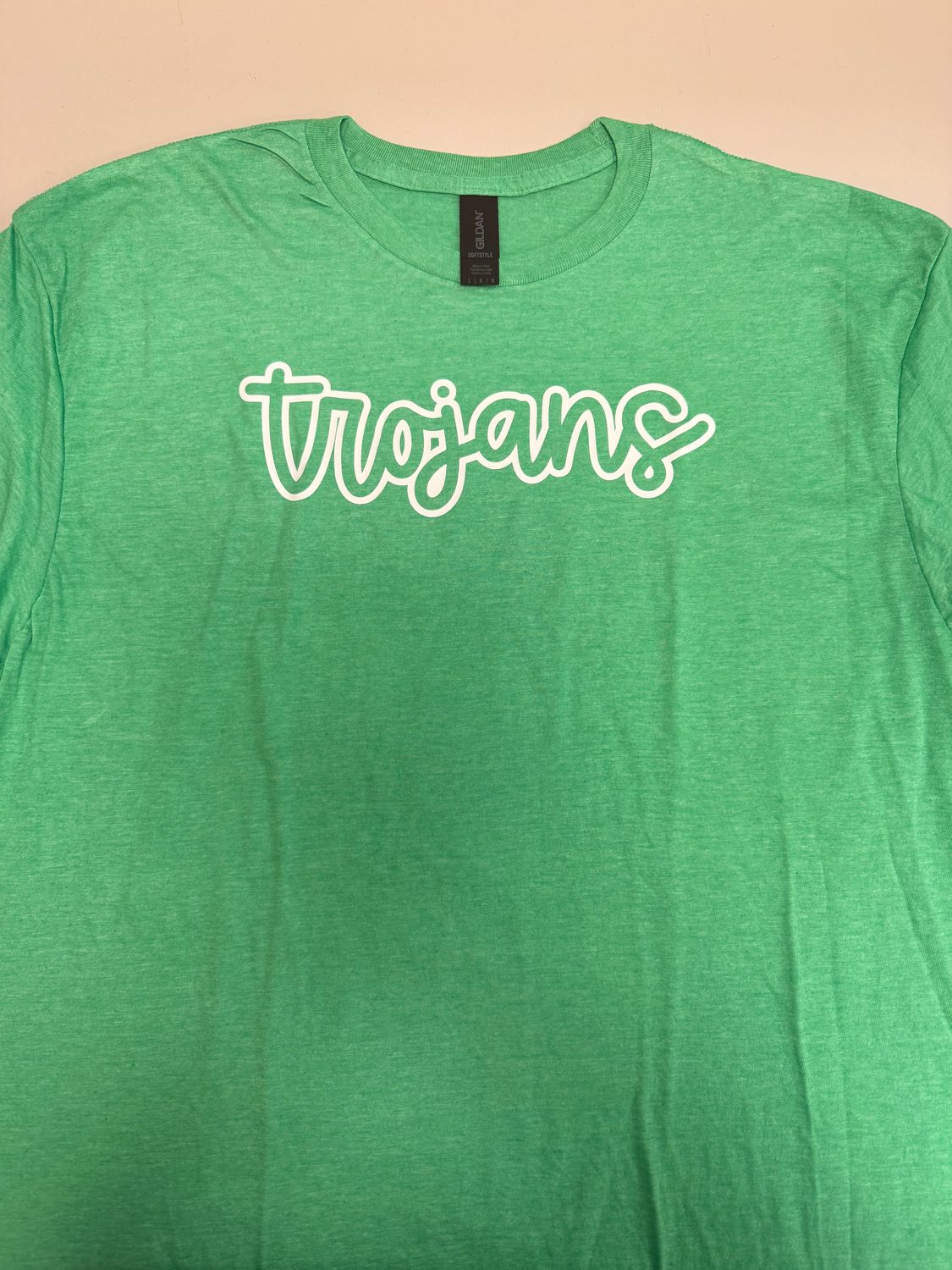 (L) Trojans - Short Sleeve Heather Kelly