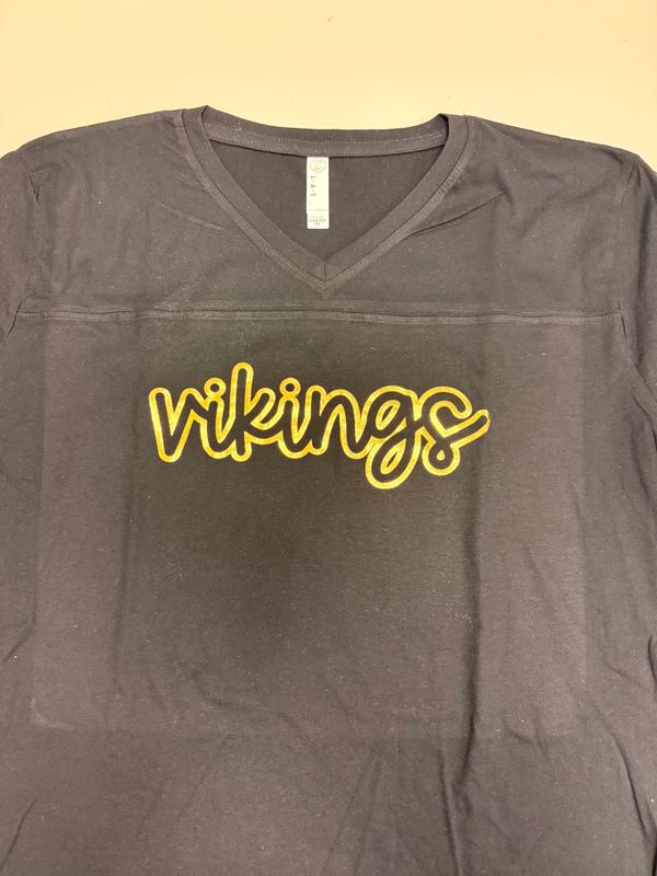 (XL) Vikings - Ladies Football V-neck