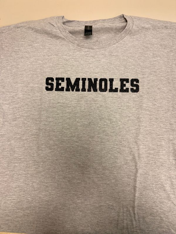 (XL) Seminoles - Short Sleeve Heather Gray