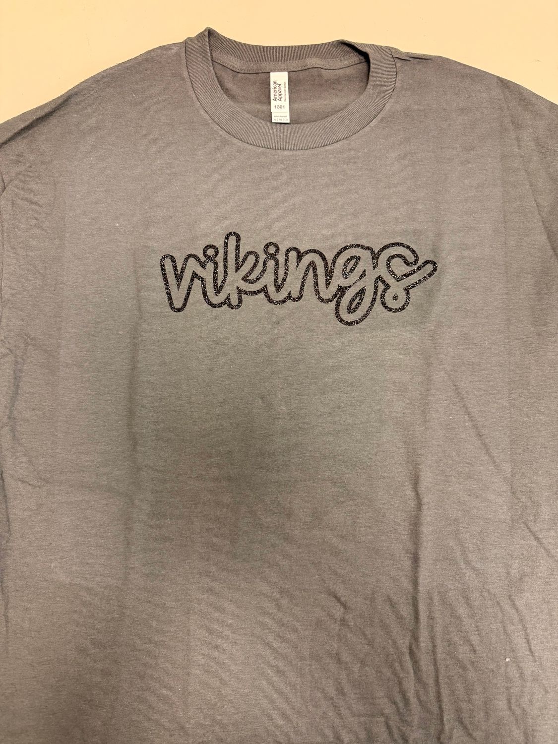 (XL) Vikings - Short Sleeve Charcoal