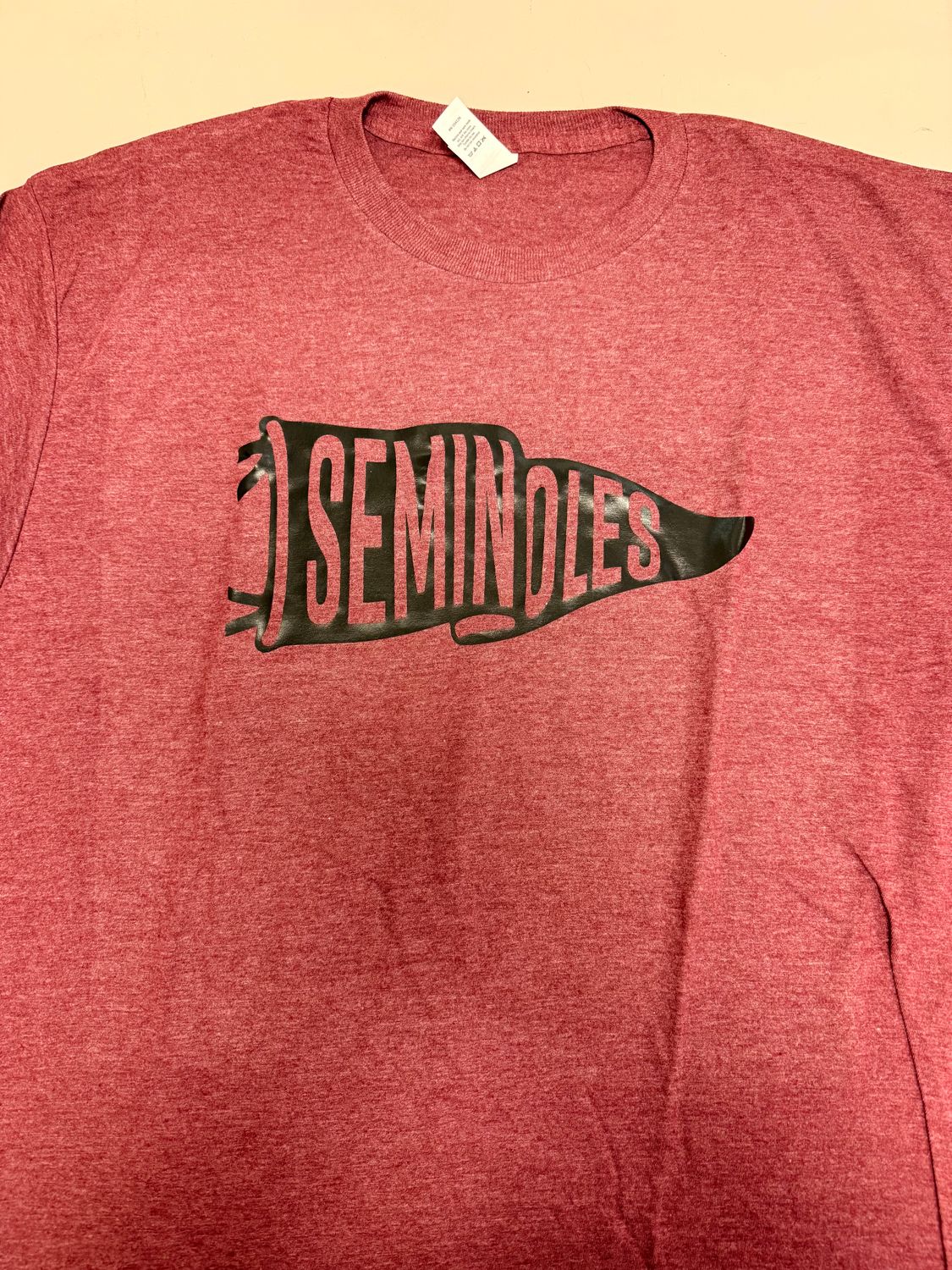 (XL) Seminoles - Short Sleeve Heather Burgundy