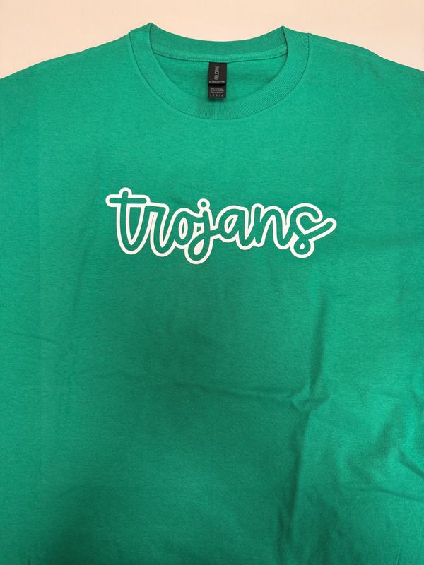 (L) Trojans - Short Sleeve Kelly