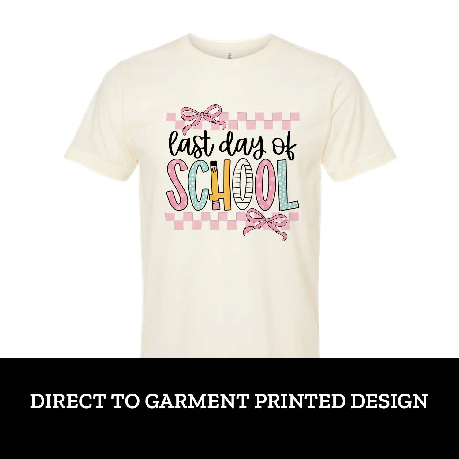 Last Day of School Bow Short Sleeve