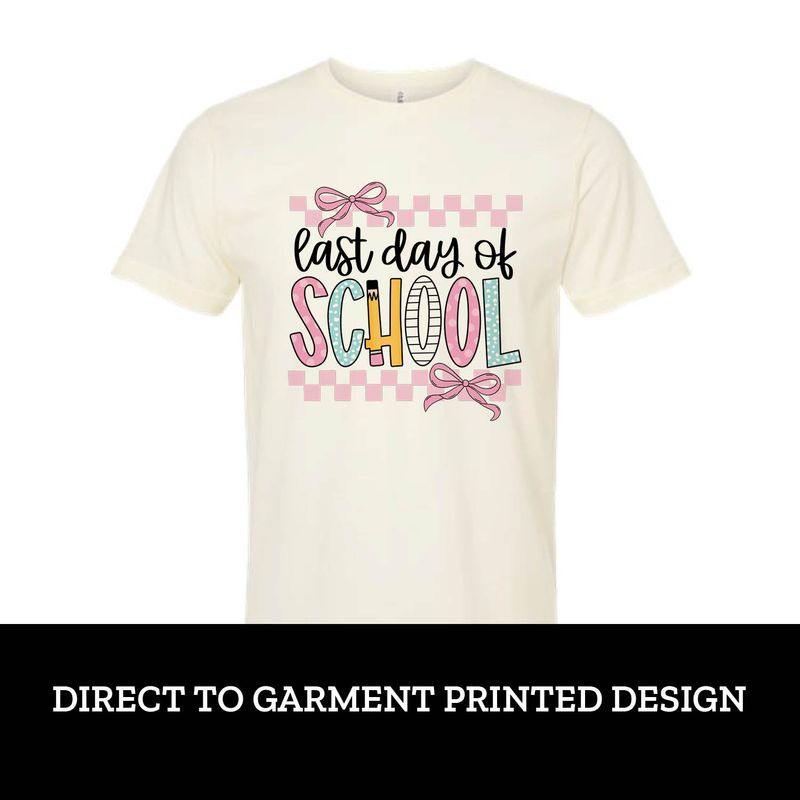 Last Day of School Bow Short Sleeve
