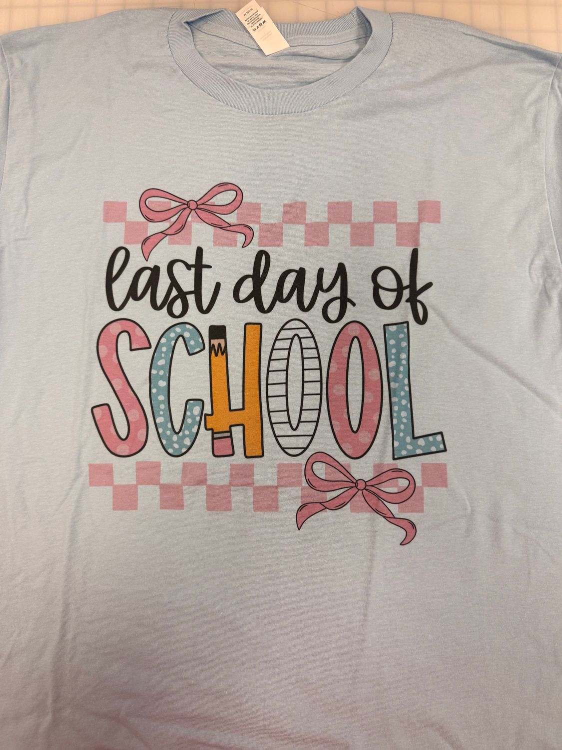 (L) Last Day Of School - Short Sleeve Light Blue (L) Last Day Of School - Short Sleeve Light Blue