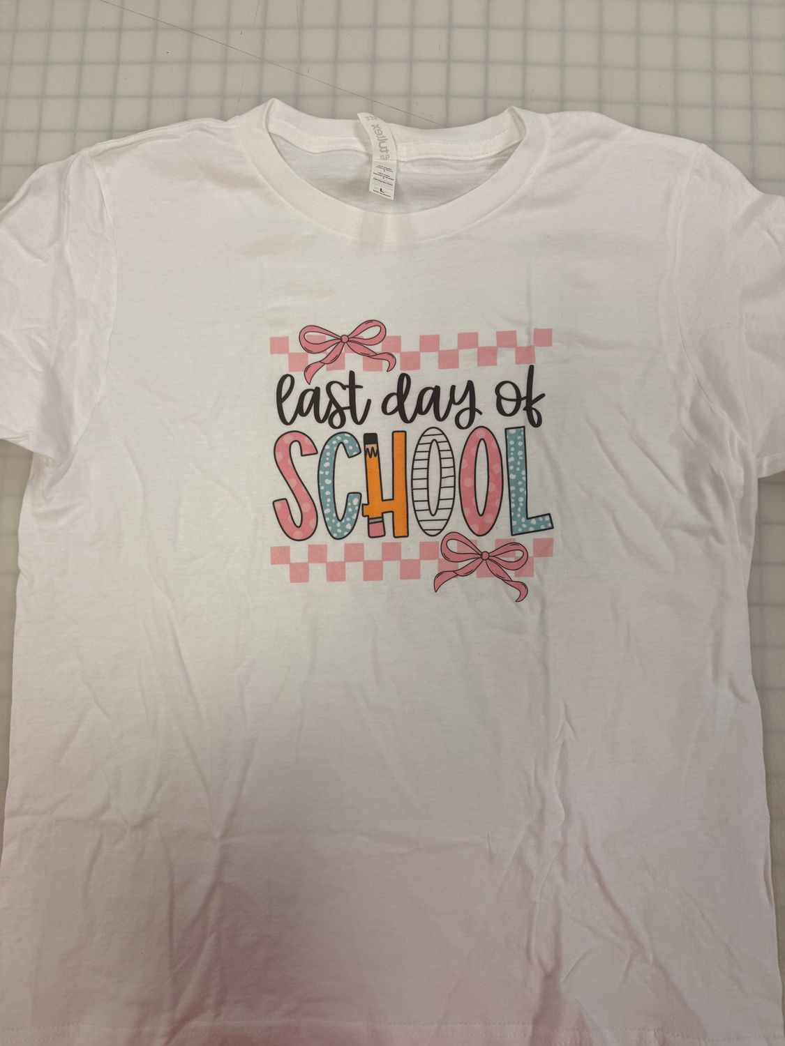(Youth L) Last Day of School - Short Sleeve White (Youth L) Last Day of School - Short Sleeve White