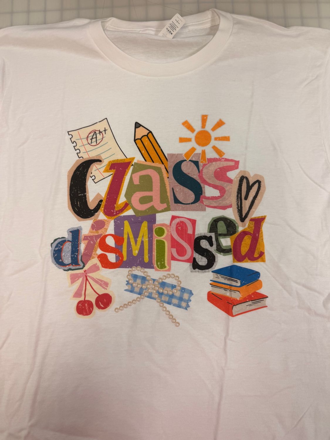 (L) Class Dismissed - Short Sleeve White
