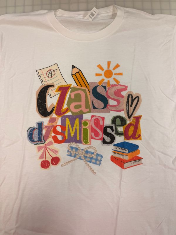 (L) Class Dismissed - Short Sleeve White