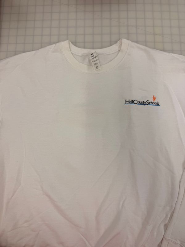 (M) Embroidered Hallco - Crewneck White