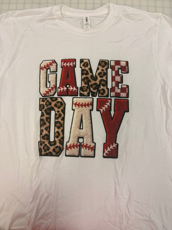 (L) Game Day - Short Sleeve White
