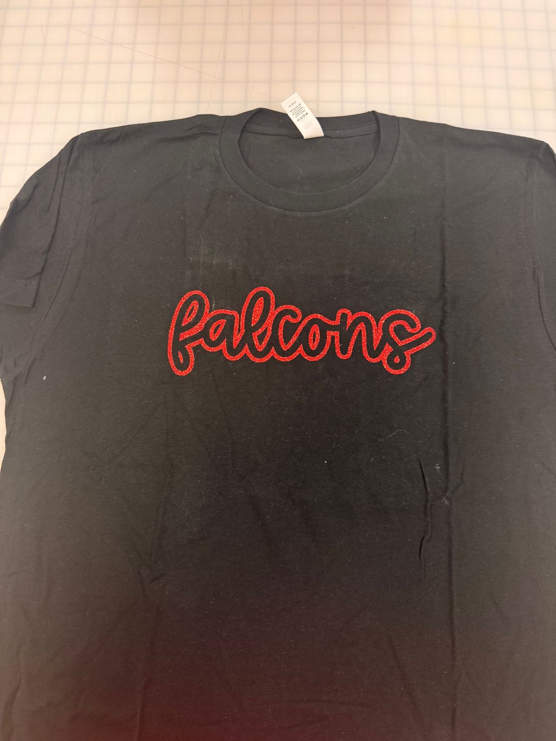(L) Falcons -  Short Sleeve Black