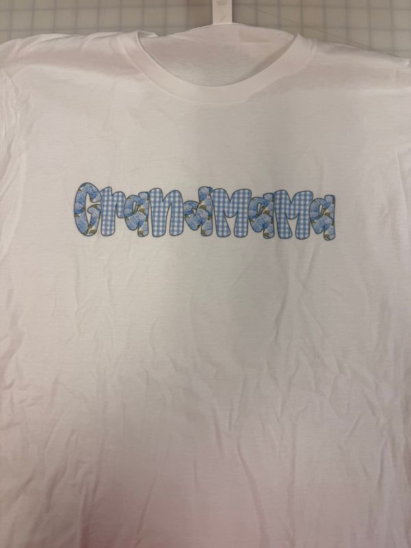 (L) Grandmama - Short Sleeve White