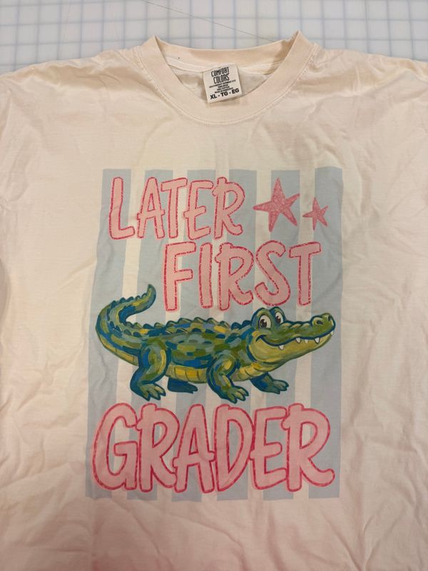 (XL) Later First Grader - Short Sleeve Ivory