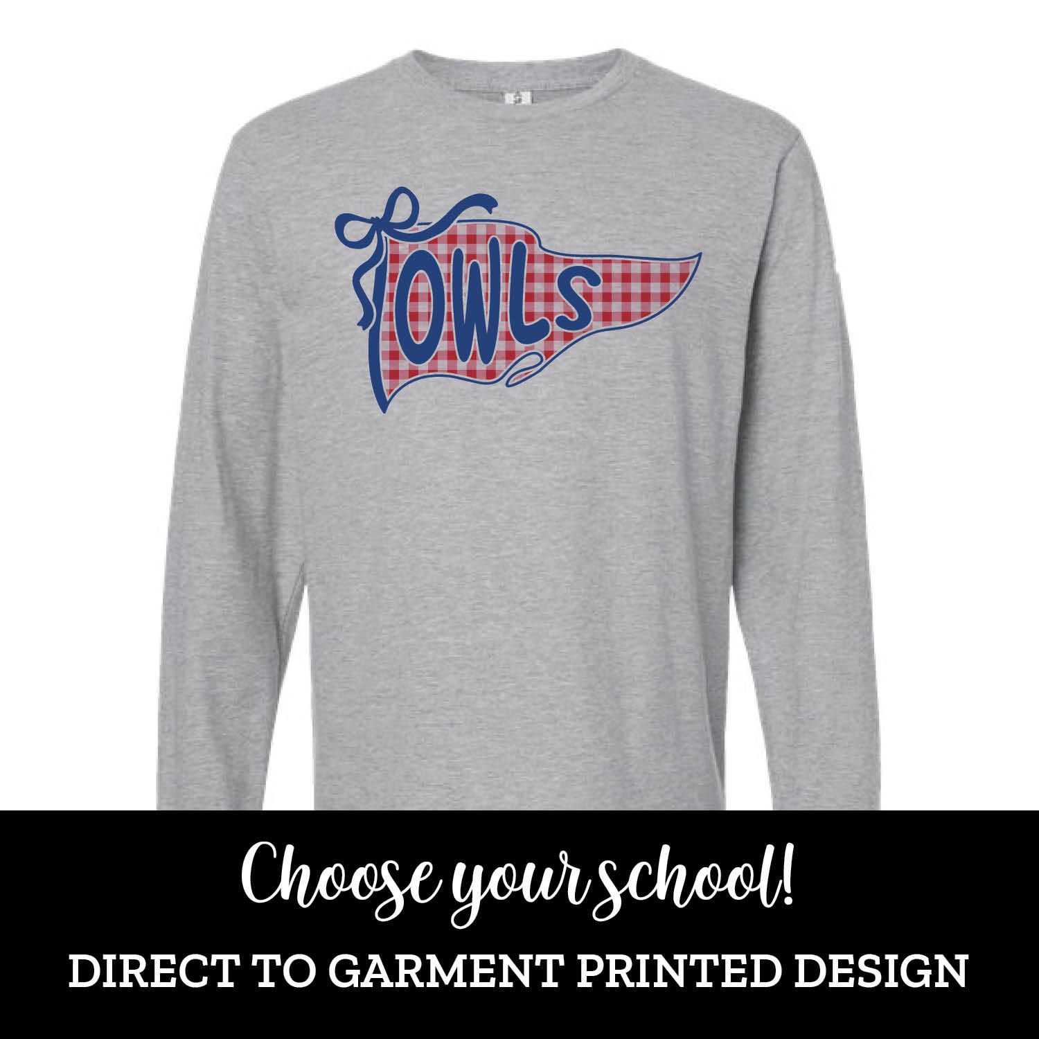 Gingham Pennant Long Sleeve Gingham Pennant Long Sleeve
