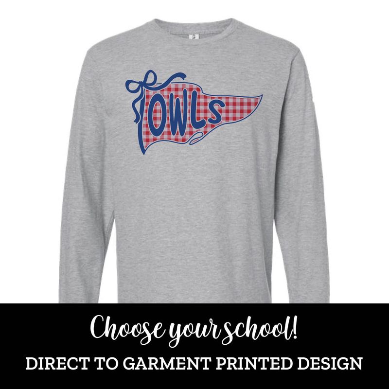 Gingham Pennant Long Sleeve