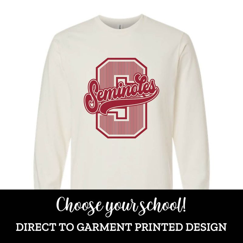 Striped Varsity Letter Long Sleeve