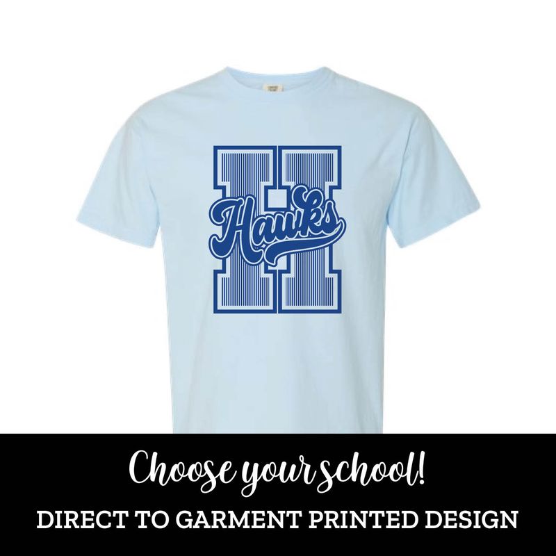 Striped Varsity Letter Short Sleeve