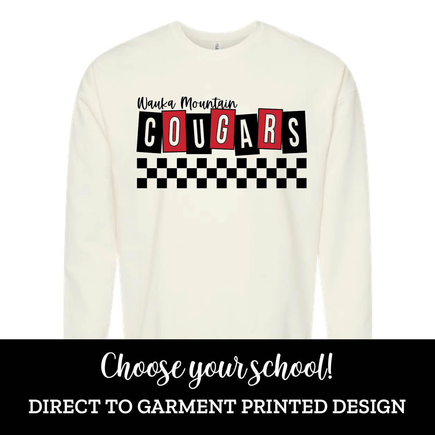 Retro Block School Fleece Crew Retro Block School Fleece Crew