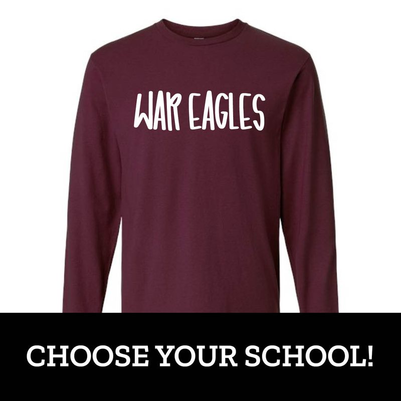 Customizable Handwritten Team Long Sleeve