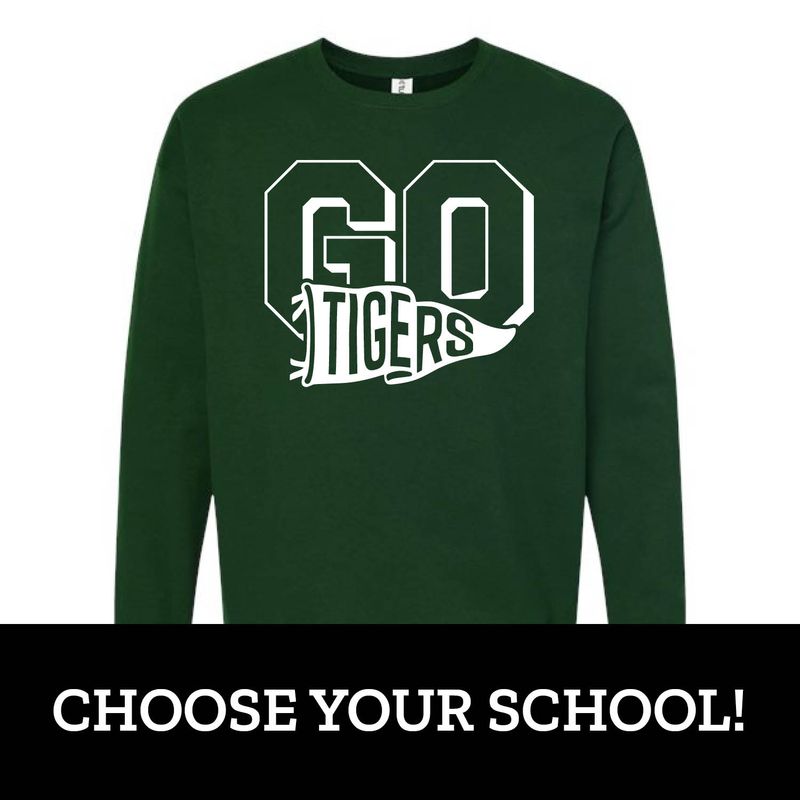 Customizable GO Pennant Fleece Crew
