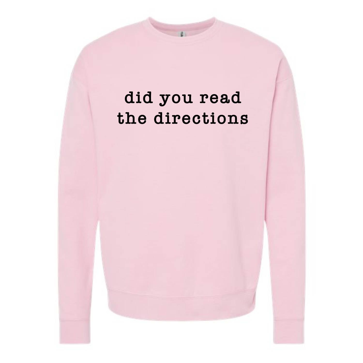 Customizable Directions Fleece Crew Customizable Directions Fleece Crew