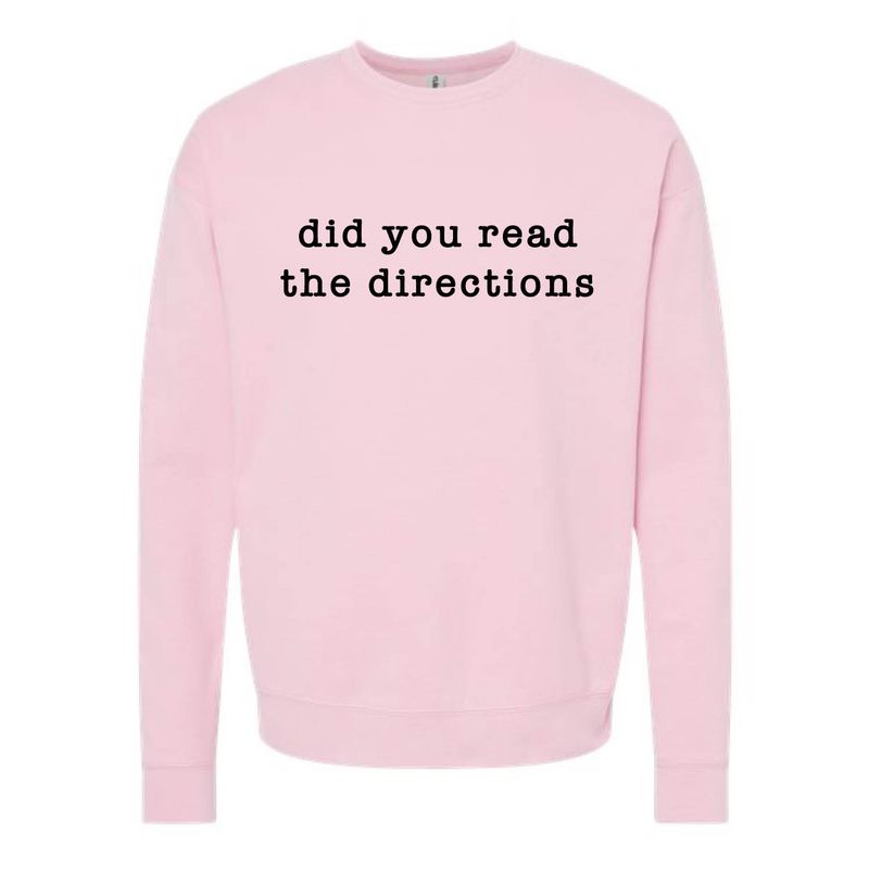 Customizable Directions Fleece Crew