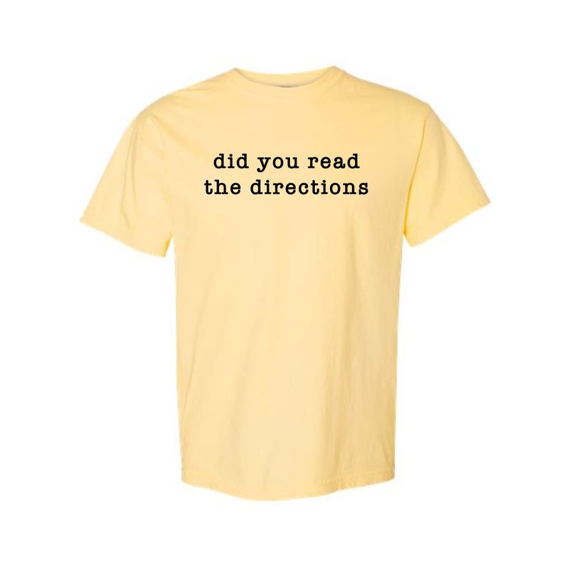 Customizable Directions Short Sleeve