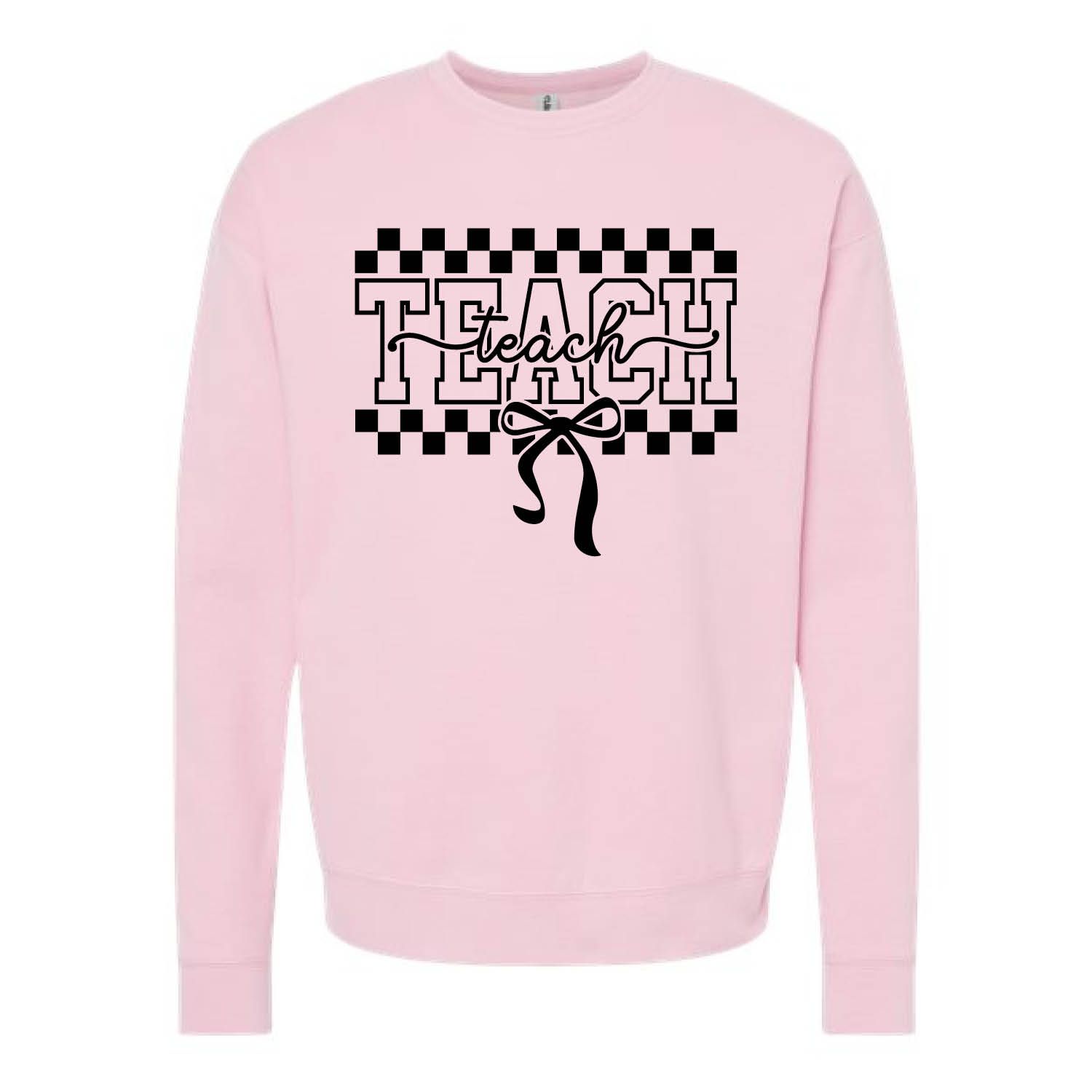 Customizable Teach Bow Fleece Crew Customizable Teach Bow Fleece Crew