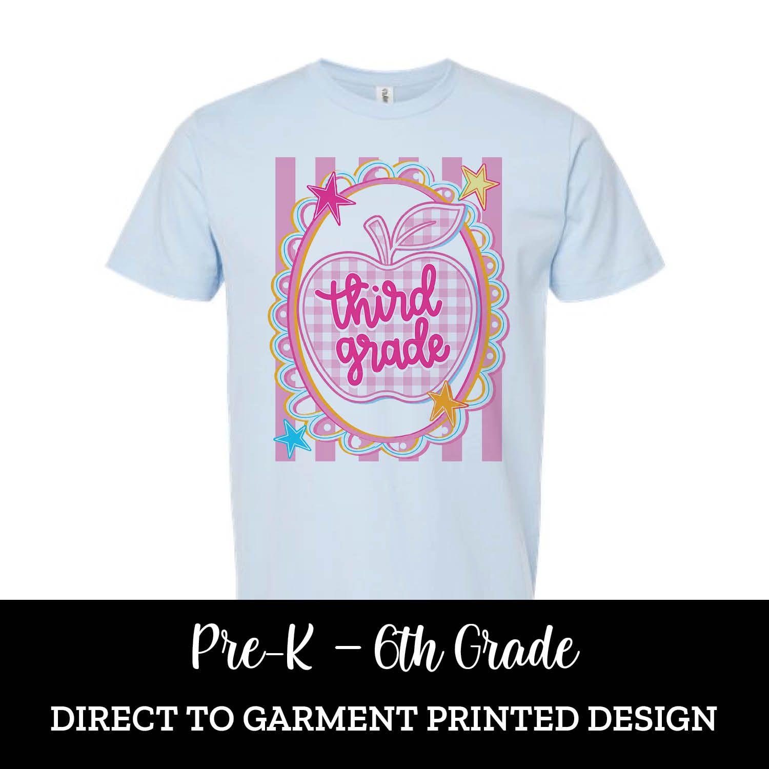 Gingham Apple Grade (PreK-5th) Short Sleeve Gingham Apple Grade (PreK-5th) Short Sleeve