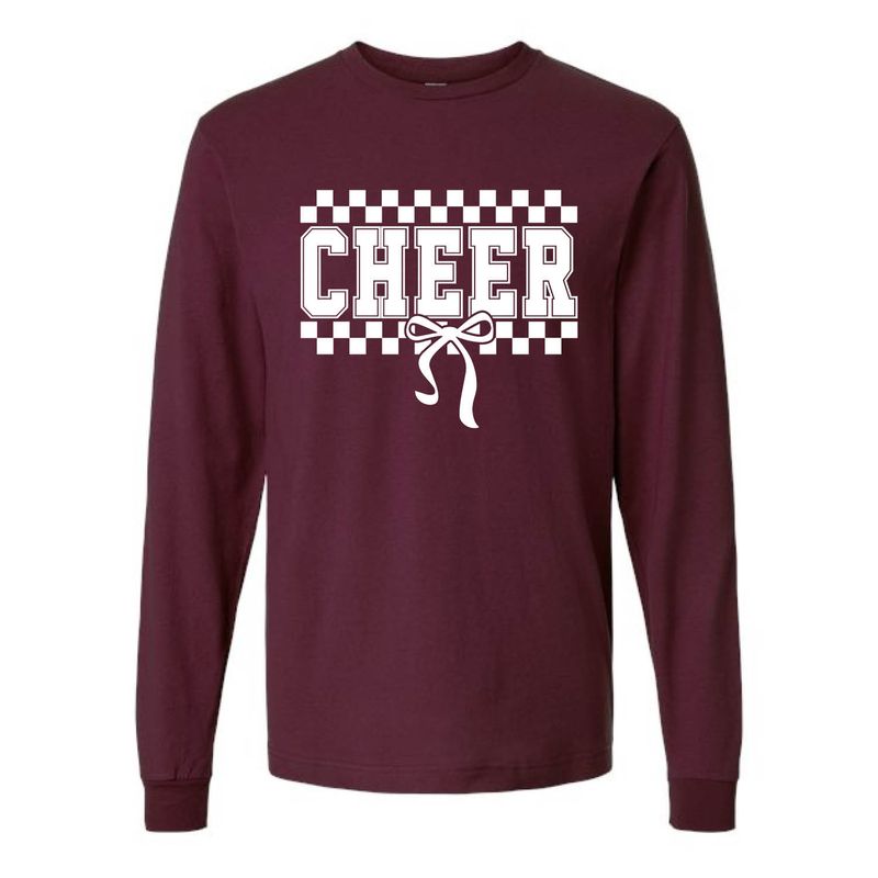 Customizable Cheer Bow Long Sleeve