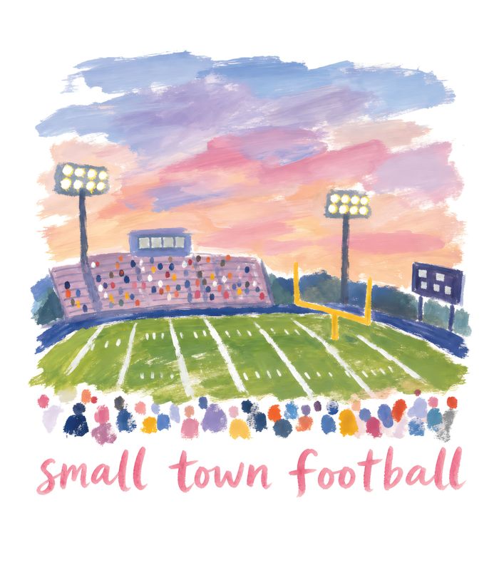 Small Town Football Short Sleeve