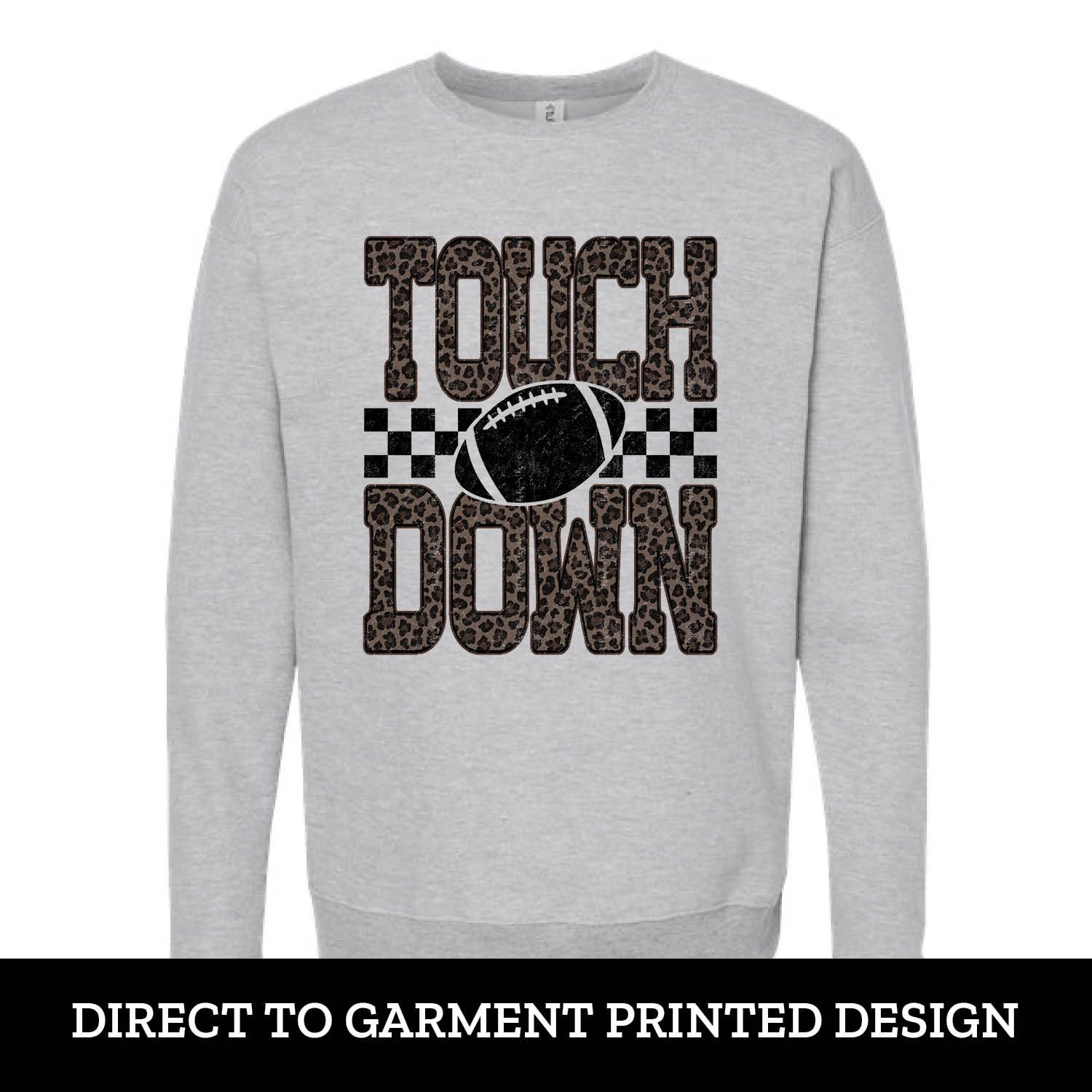 Leopard Touch Down Fleece Crew Leopard Touch Down Fleece Crew
