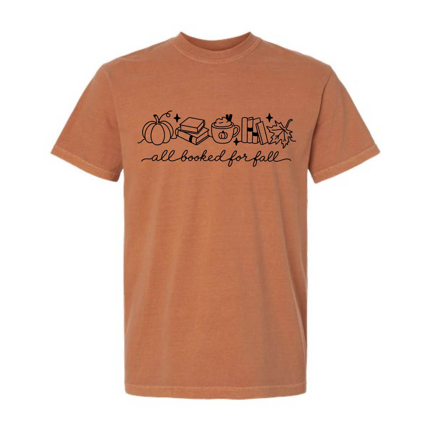 Customizable All Booked for Fall Short Sleeve