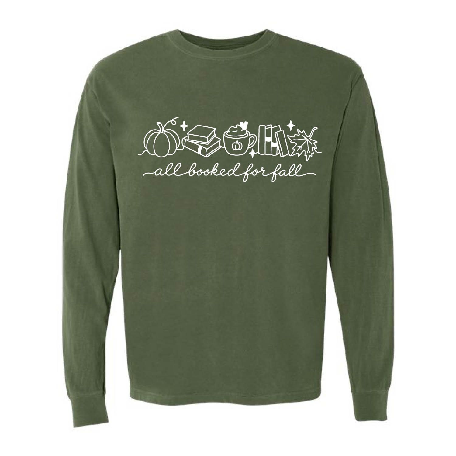 Customizable All Booked for Fall Long Sleeve