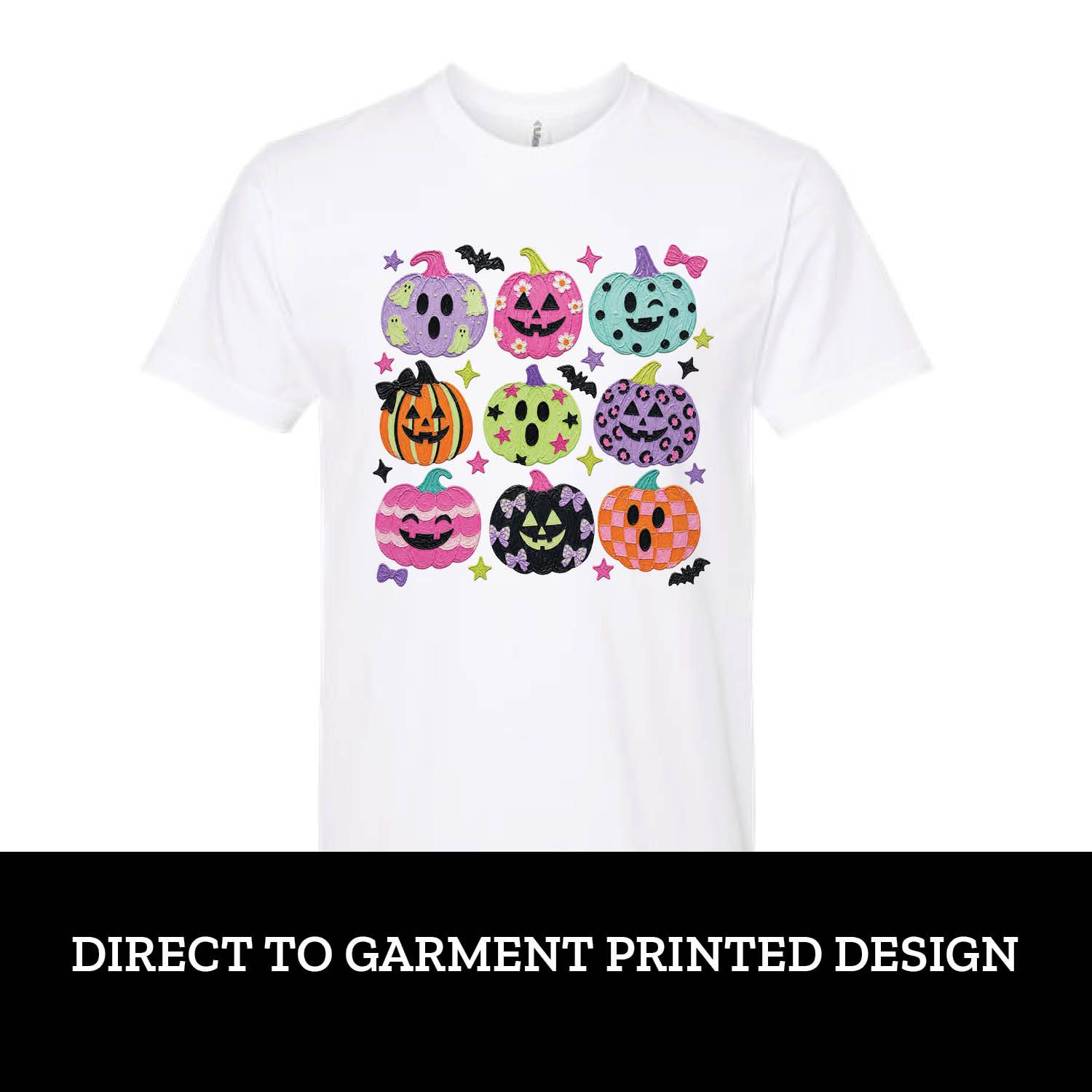 Colorful Pumpkins Short Sleeve