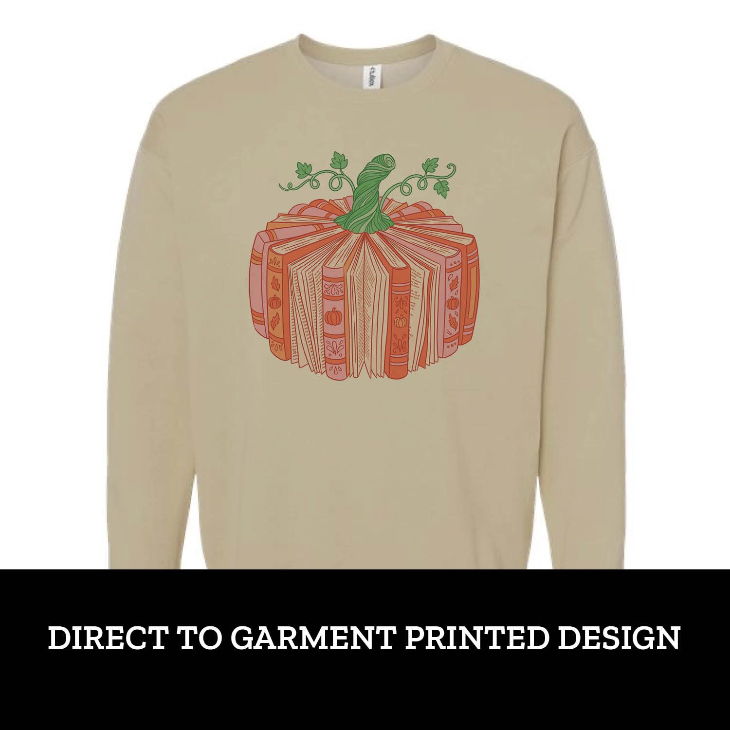 Pumpkin Book Fleece Crew