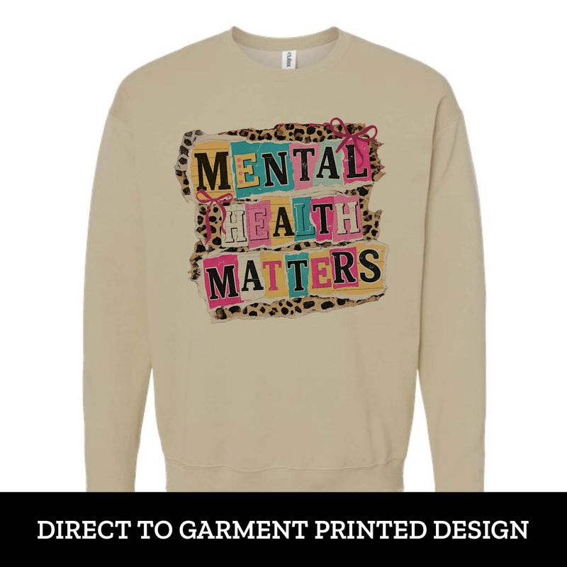 Leopard Mental Health Fleece Crew