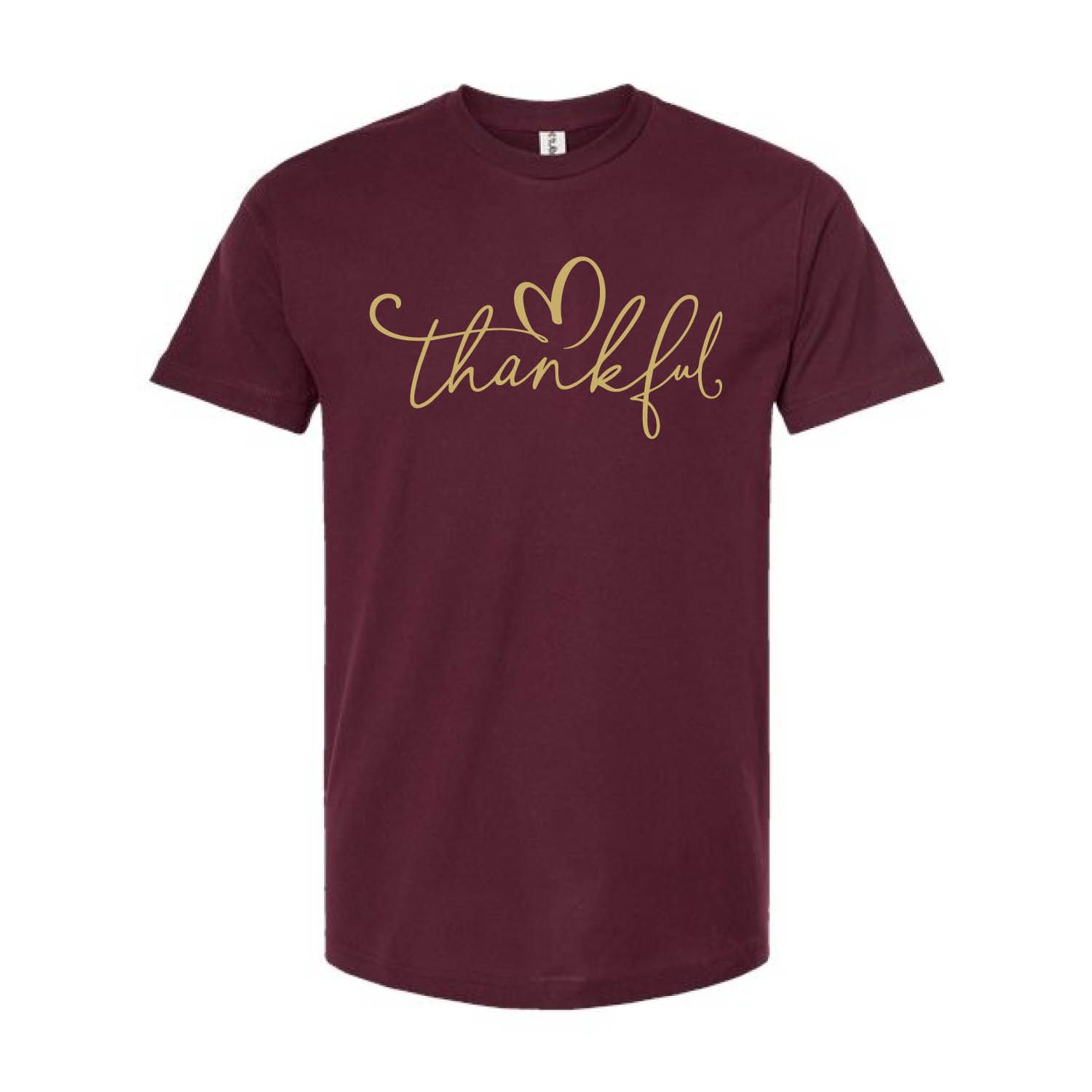 Customizable Thankful Script Short Sleeve Customizable Thankful Script Short Sleeve