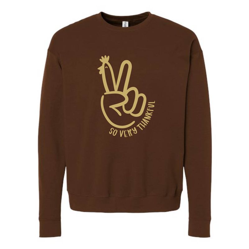 Customizable Turkey Hand Fleece Crew