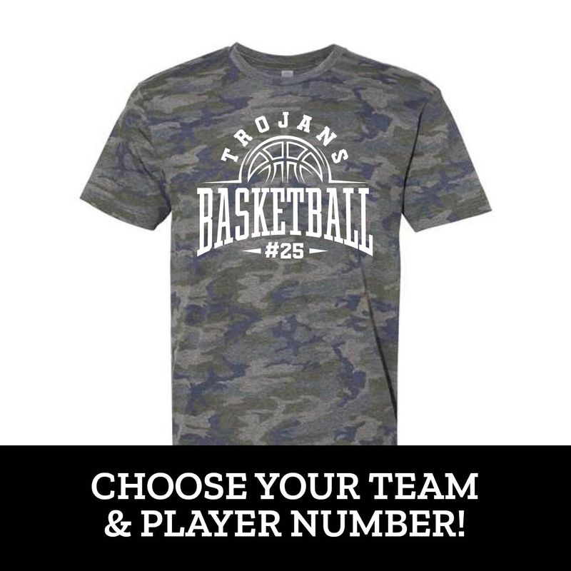 Customizable Team Basketball Number Short Sleeve