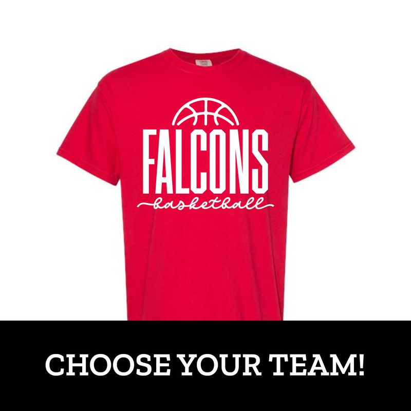 Customizable Team Basketball Script Short Sleeve