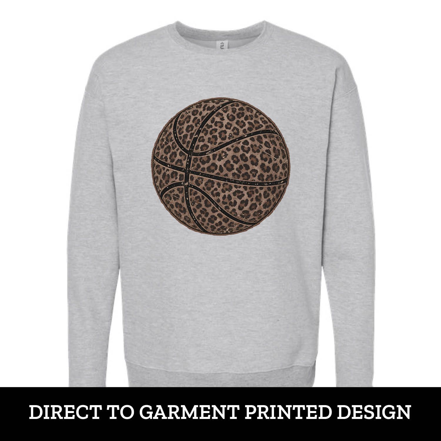 Leopard Basketball Fleece Crew