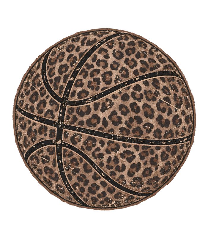 Leopard Basketball Fleece Crew