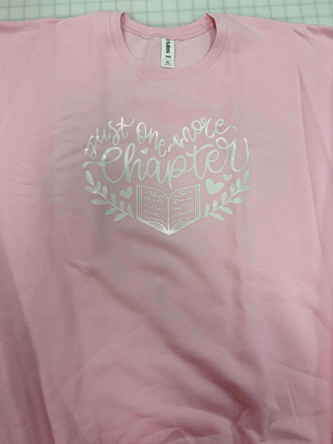 (XL) One More Chapter - Fleece Crew Pink (XL) One More Chapter - Fleece Crew Pink