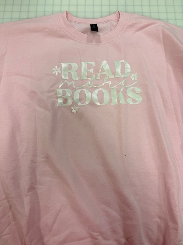 (3X) Read More Books - Fleece Crew Pink (3X) Read More Books - Fleece Crew Pink