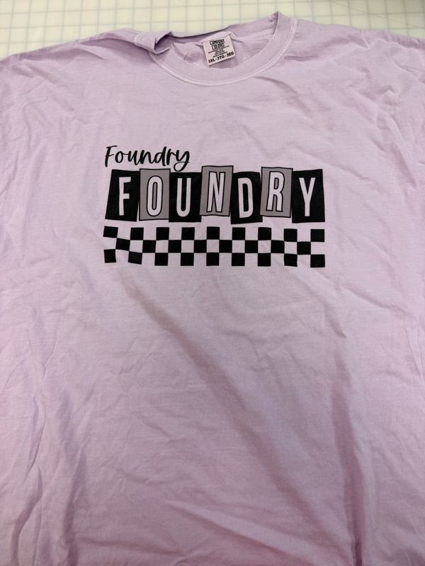 (3X) Retro Block Foundry - Short Sleeve Orchid (3X) Retro Block Foundry - Short Sleeve Orchid