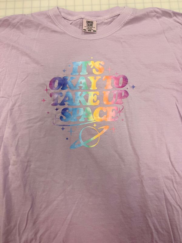 (4X) Take Up Space - Short Sleeve Orchid (4X) Take Up Space - Short Sleeve Orchid