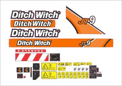 Ditch Witch JT9 Directional Drill Decal Kit